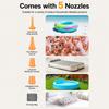 Rechargeable Inflatable Pump 5pcs Nozzles Electric Air Pump Camping Light Air Pump  Air Mattress