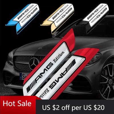 Caliente W204 2025 Para Benz AMG 2uds Pegatina de Coche Tablero de Hoja de Coche Pegatinas Decorativas para AMG Mercedes Benz A C E R M clase CLA GLA C18