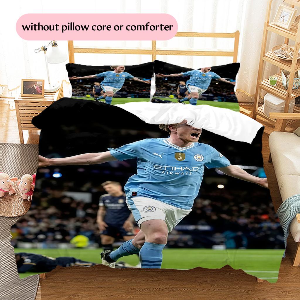 Biancheria da letto con motivo Kevin De Bruyne Decorazione per la casa Regalo di compleanno (1 * copripiumino + 2 * federa, senza nucleo)