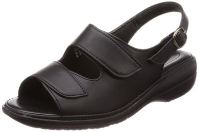 Biofitter Office Sizes BFL2741 Sandals, Hook-and-Loop Closure, Women's, Black, 21.5cm-22.0cm, 3E,