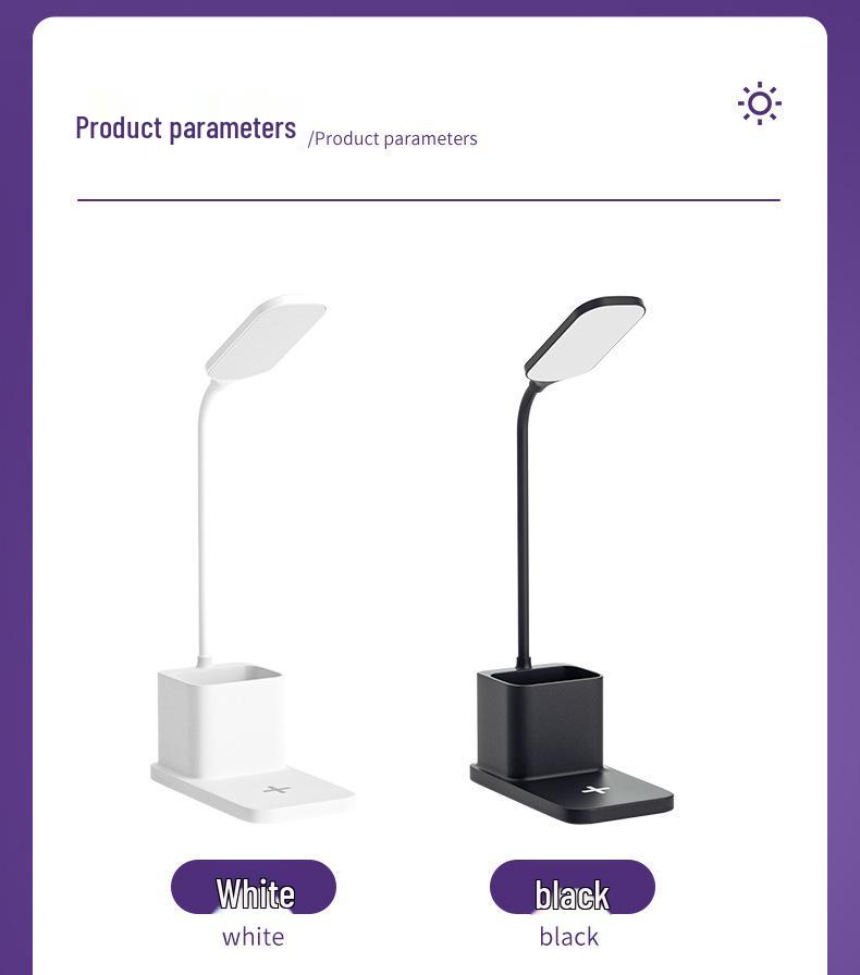 15W Wireless Charger Eye Protection Study Desk Lamp