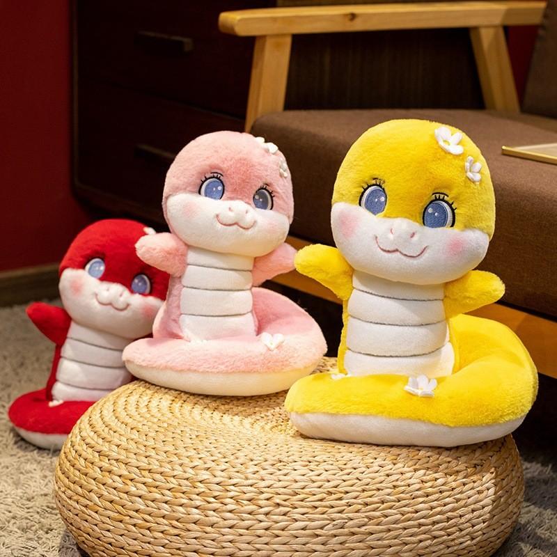 And Soft Colorful Plush Flower Snake Stuffed Animal Great For Personalization As Gifts Corporate