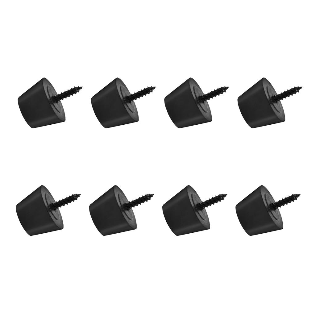4 Pairs 30x20mm Rubber Feet Anti Vibration Base Pad Stand for Speaker Guitar Amplifier W Screws