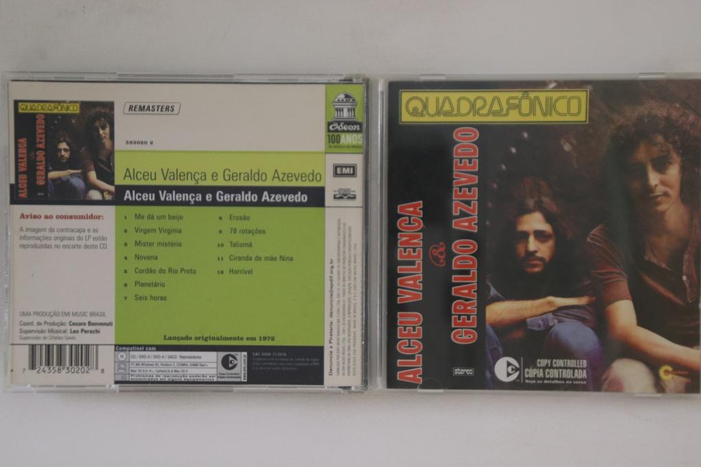 CD ALCEU VALEN?A & GERALDO AZEVEDO - Alceu Valen?a & Geraldo Azevedo 5830202 EMI Music, Odeo 2003 Brazil Rock Used