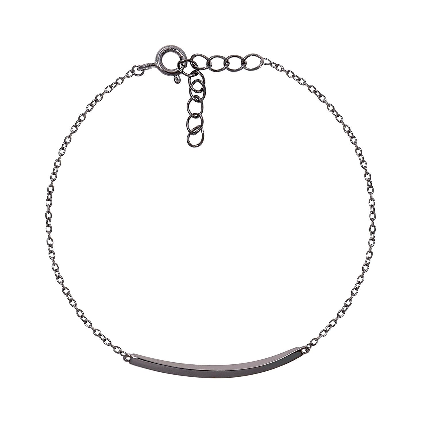 

Браслет-бар Дизайн Простой Серебро 925 [Лара Кристи] Мужской [BLACK Label] b14005-b