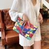 Stylish Colorful Envelope Bag Trendy Fashionable Pu Handbag For Women Casual Use