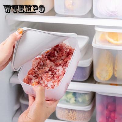 3er-Pack Frischhaltebox Haushalts-Kühlschrank-Organizer Gemüse-Obst-Aufbewahrungsbox Mikrowellen-Heizung Lebensmittelaufbewahrung Tragbare Versiegelte Lunchbox
