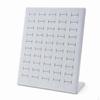 Velvet LShape Jewelry Display Stand for Earrings, Necklaces, and Rings Grey 50Position Ring