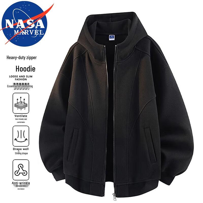 

NASA MARVEL Men s Casual Full-Zip Hooded Sweatshirt 2XL