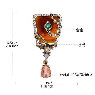 Wind Personalized Animal Snake Brooch Gao Jing'an Light Luxury Retro Court Style Zodiac Snake Brooch Jewelry