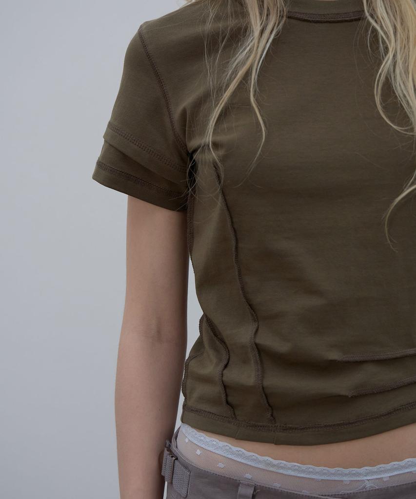 LCDC™ Raw Seam Top (Khaki)