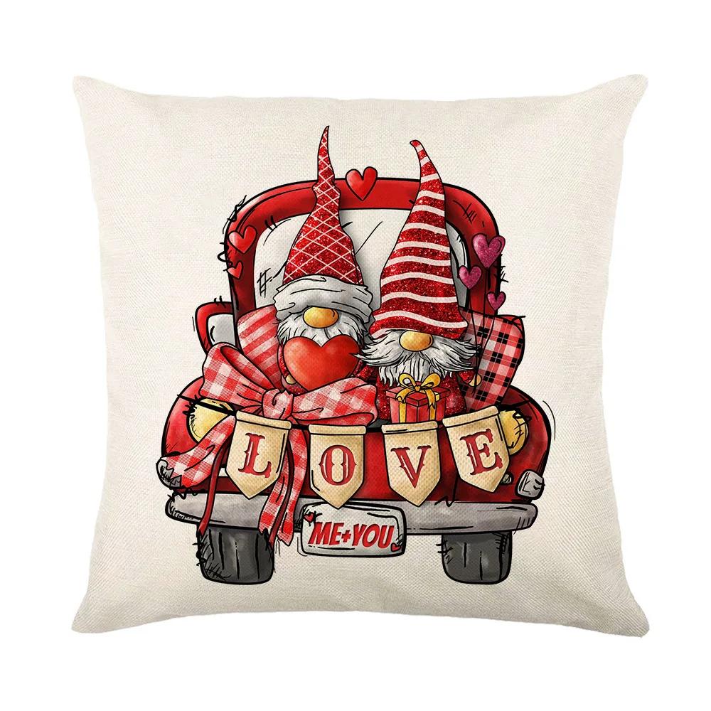 24 Year New Christmas Theme Home Linen Printed Pillow Cover, Holiday Car Pillow, Sofa Pillow, Cushion