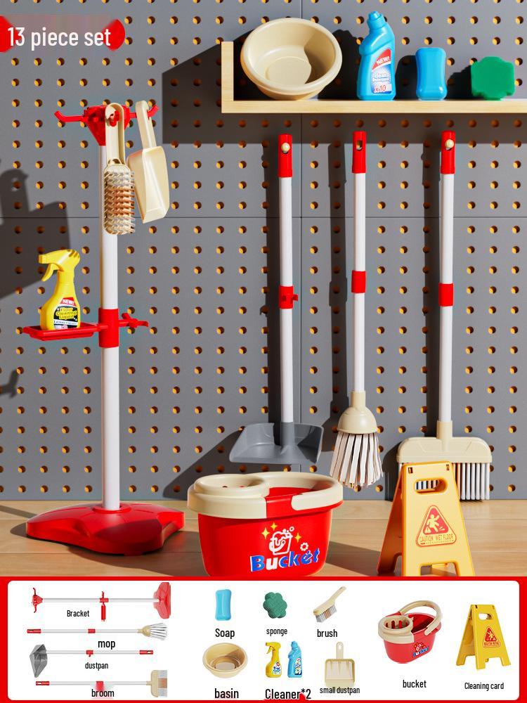 Children's Cleaning Trolley Play Set for Ages 3-6