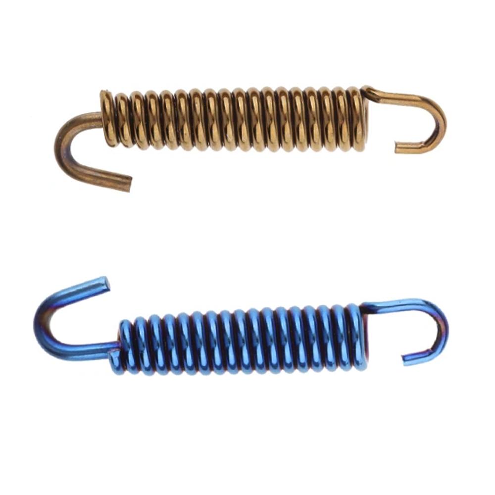 2Pcs 65mm Motorcycle Stainless Steel Exhaust Pipe Muffler Spring Hook Superior Strength & Appearance Exhaust Pipe Springs