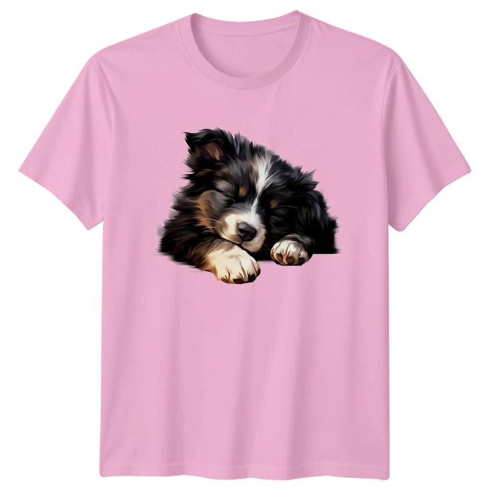 Sleeping Puppy Dog Animals Unisexs TShirt Unisexs Graphic Tee Cozy Design