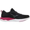 Mizuno Wave Revolt 2 Running Size for and Training Shoes, Lightweight, Women's, Black/Black/Pink, 23.0 Cm, 3E, Jogging, Marathons, Sports,