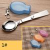 Utensili da cucina per stoviglie da campeggio per picnic all'aperto in acciaio inossidabile con forchetta pieghevole portatile