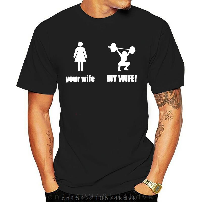 Weightlifting Shooting Humor Your Wife And My Wife Tshirt High Qualirt Hot Design Tee Tops Cotton Eu Size