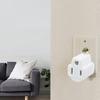Heavy Duty Wall Plug Adapter Portable 2 Prongs to 3 Prongs Outlet Adapter Grounding Converters Adapter Outlets Plugs