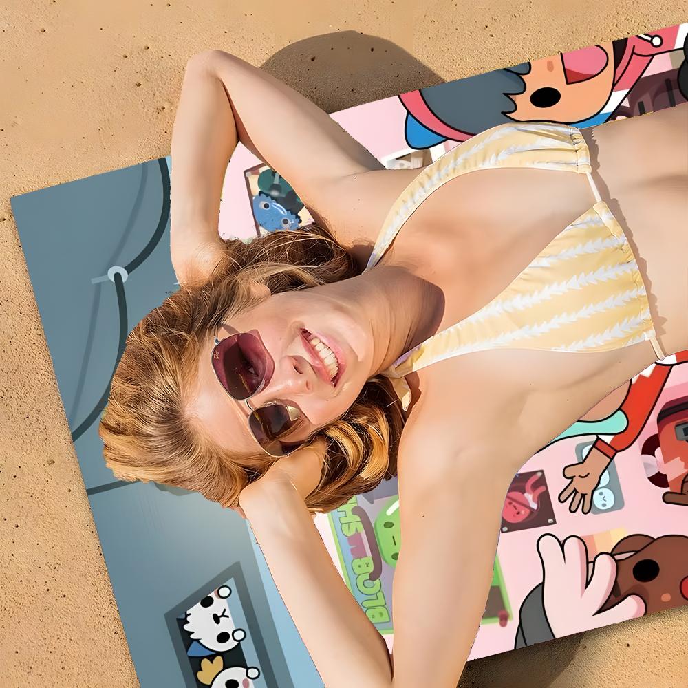 T-Toca Life World Towel Microfiber Beach Towel, Quick-Dry, Sand-Free, Ultra-Fine Fiber, Super Soft.