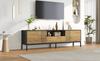 170*35*50cm TV Cabinet, TV Console with 2 Cabinets and 1 Drawer, TV Table, TV Stand, Living Room Cabinet, suitable for TVs up to 70 inches