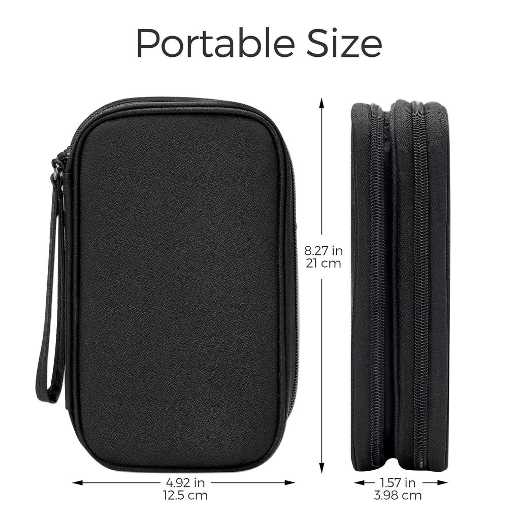 ProCase Gadget Large Charger and Cable Gadget PC Peripheral Accessory Cosmetic Organization HDD and Mobile Accessory Storage for Overseas Travel and