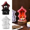 Food Safe Heat Resistant Silicone Craft Mould Create Hollow House Candle Holders Halloween Decoration