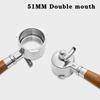 11MM 1 Ears Handle Filter for Delonghi Dedica EC681/681 Stainless Steel Coffee Double Mouth Splitter Portafilter Barista Tool