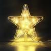 Dreamy Romantic Starry Tree Topper: Creative Christmas Lights for a Warm Atmosphere