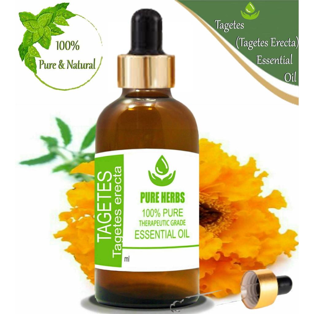 Pure Herbs Tagetes 100% Pure & Natural Erecta Essential Oil UKZA 668