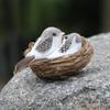 Realistic Artificial Bird Nest With Bird Eggs Car Ornament For Garden Party Lawn Decoration
