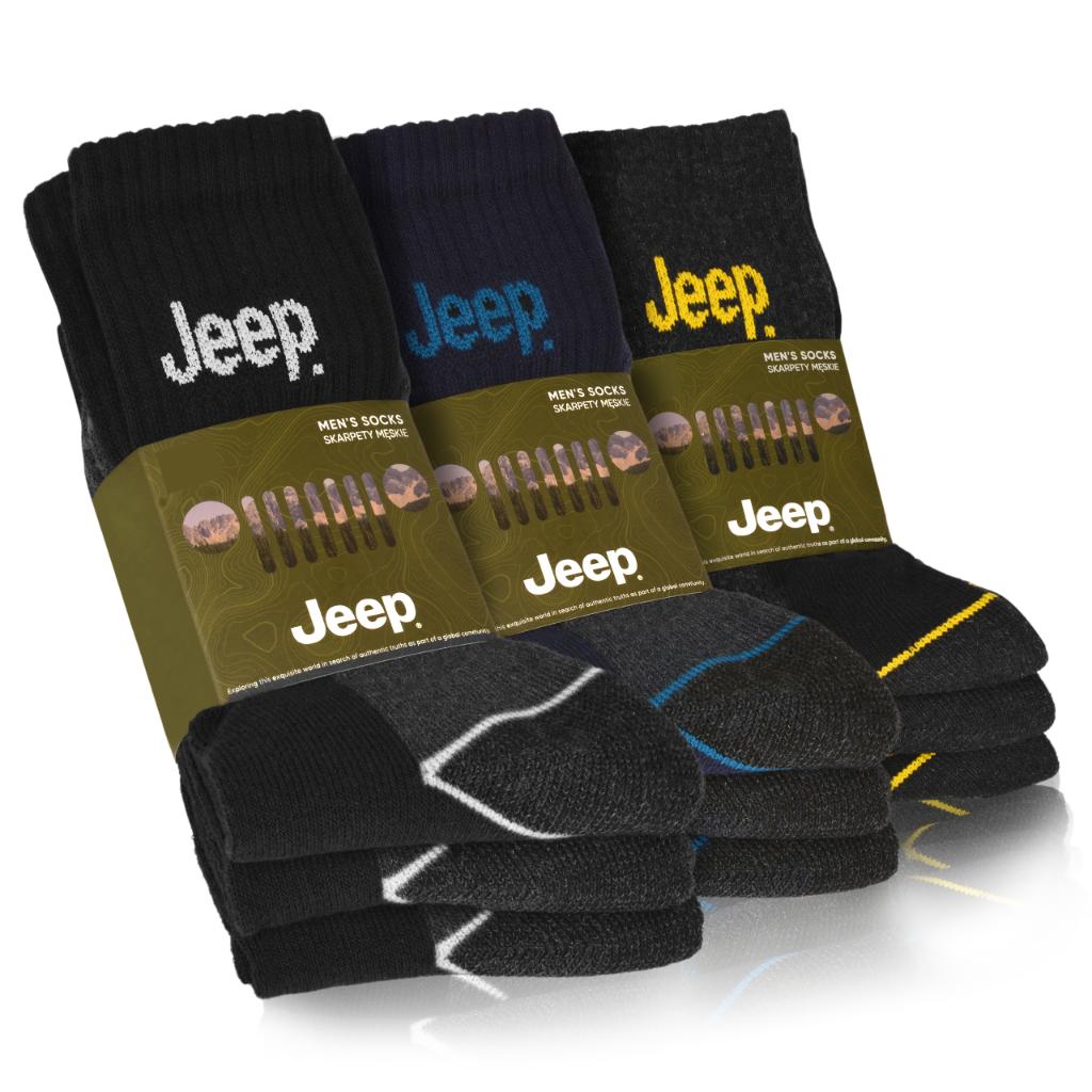 JEEP Men's Work Socks Cotton 9 Pairs