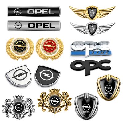 1Set Car 3D Metal Badge Sticker Fashion Door Side Window Body Generic for Astra H G Insignia Antara Ampera Mokka Zafira OPC