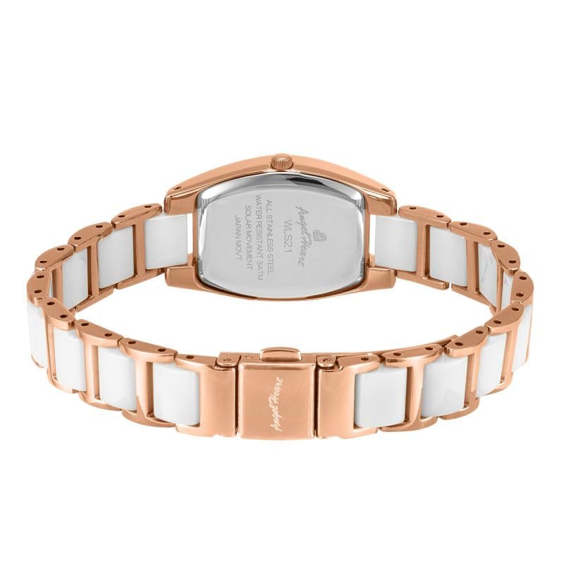 ANGELHEART Love Sports WLS21PG White Pearl Solar 21mm Watch Women's