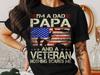 Proud Veteran Dad T-Shirt, USA Flag Patriotic Apparel