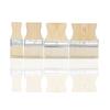 4Pcs Flat Paddle Paint Brush with Wide Coverage 2/3/4/5inch Square Flat Wood Handle Wool Paint Brush Easy To Use
