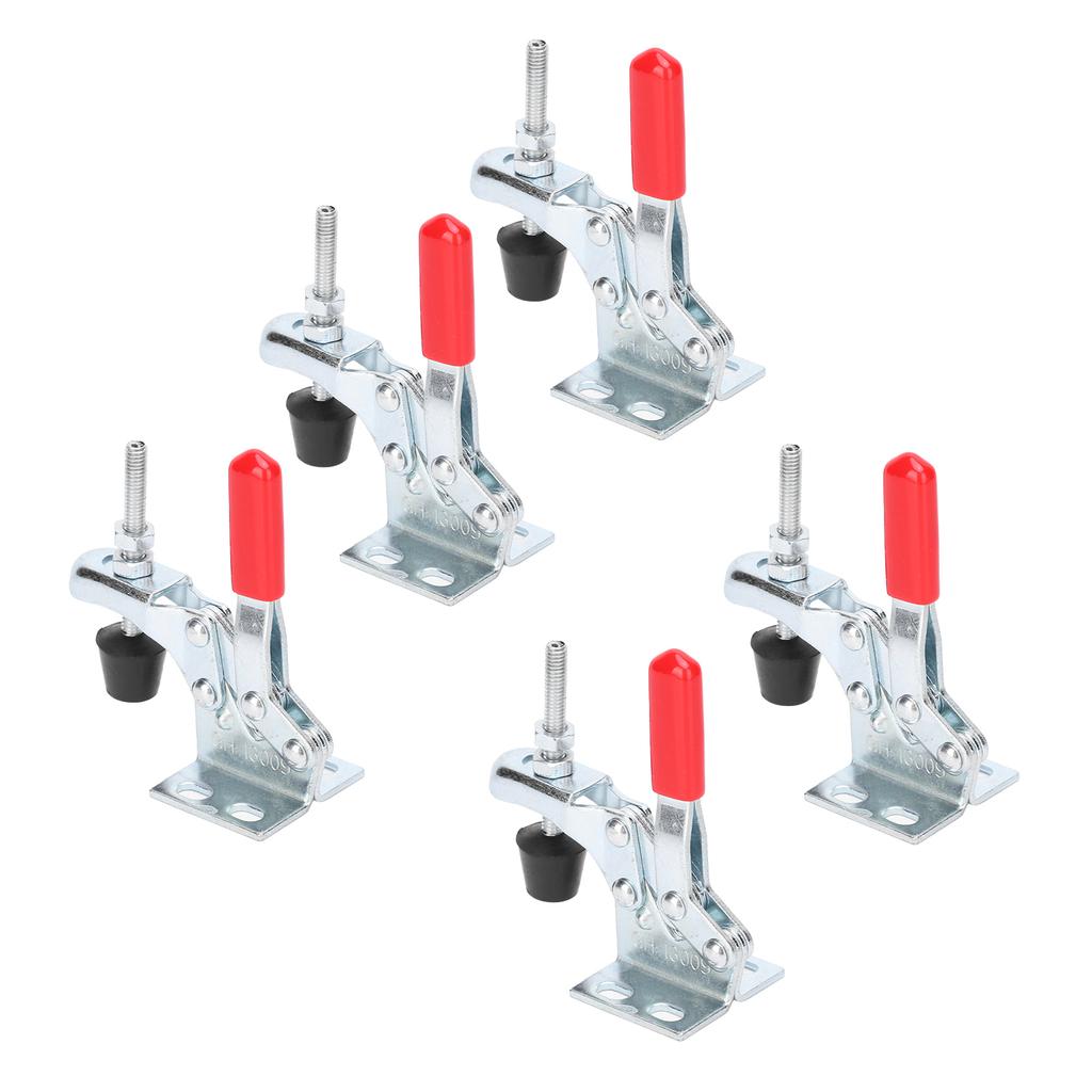5Pcs QuickRelease Toggle Clamp Vertical Fixture Fastening Workholding Tool 30kg Clamping Force