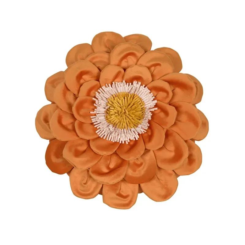 

Embroidery Throw Pillow Covers, Corduroy Three-dimensional Flower Pillow Cases for Couch Sofa Bedroom Living Room 45x45cm 45x45cm
