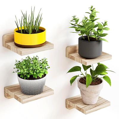 1Pc Wall Floating Bracket Fashion Wall Mounted Vase Farmhouse Decoration Storage Rack Practical Home Furnishing