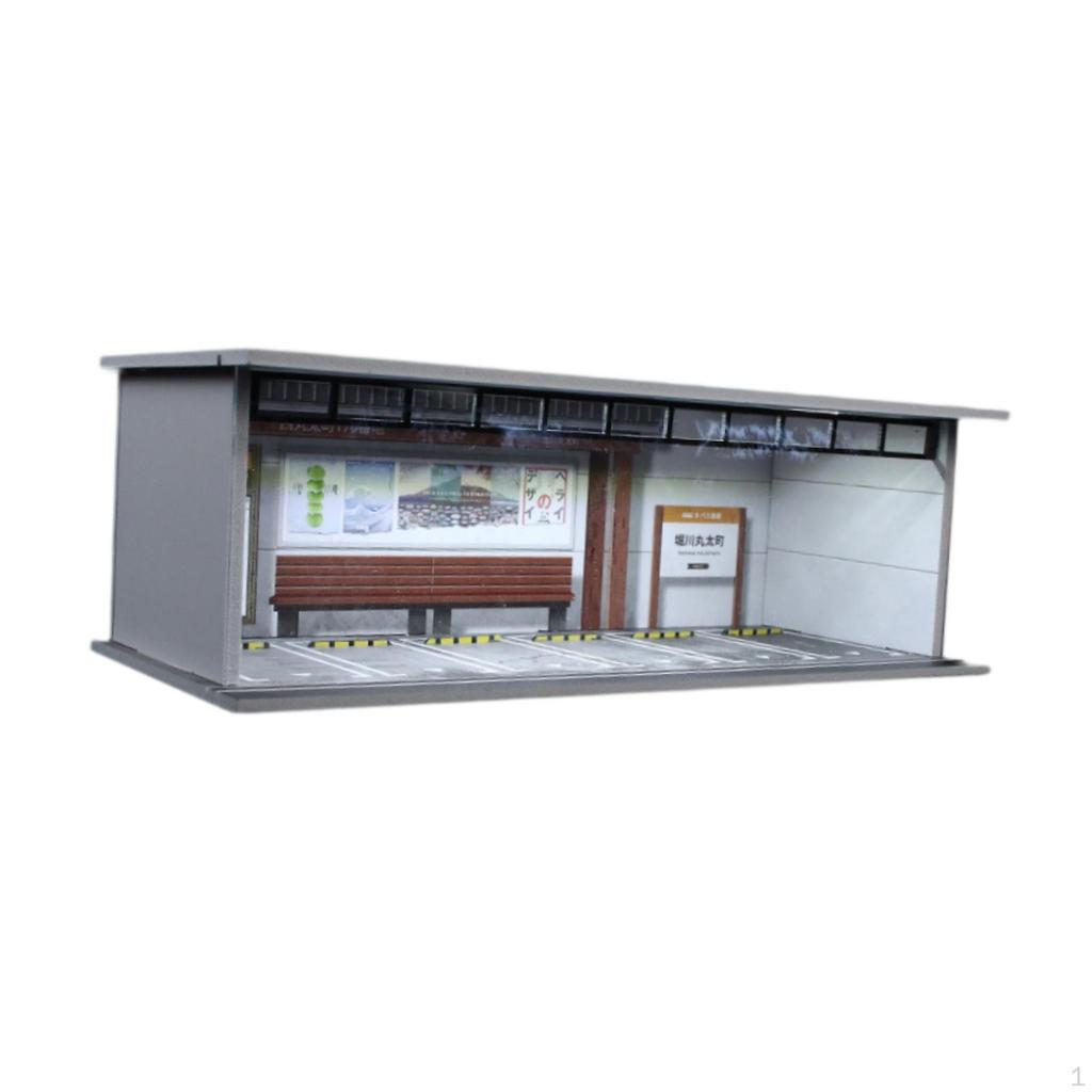 1/64 Dioramă Vitrină Auto Cutie Depozitare Mini Modele Acrilic Organizator Vitrină cu Lumină