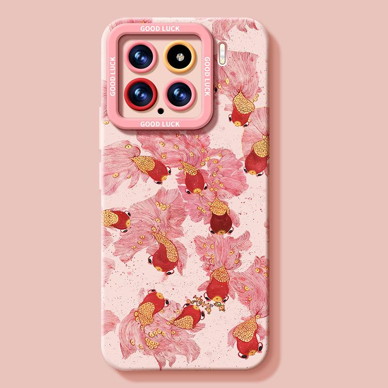 

Applicable to Xiaomi Mi 15pro mobile phone case, natal year anti-drop lens all-inclusive koi Xiaomi 14ultra