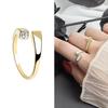 1Pcs Korean Ins Open Alloy Ring Fashion Adjustable Opening Rings Creative Geometric Finger Ring Women's Fashion Jewelry Gift