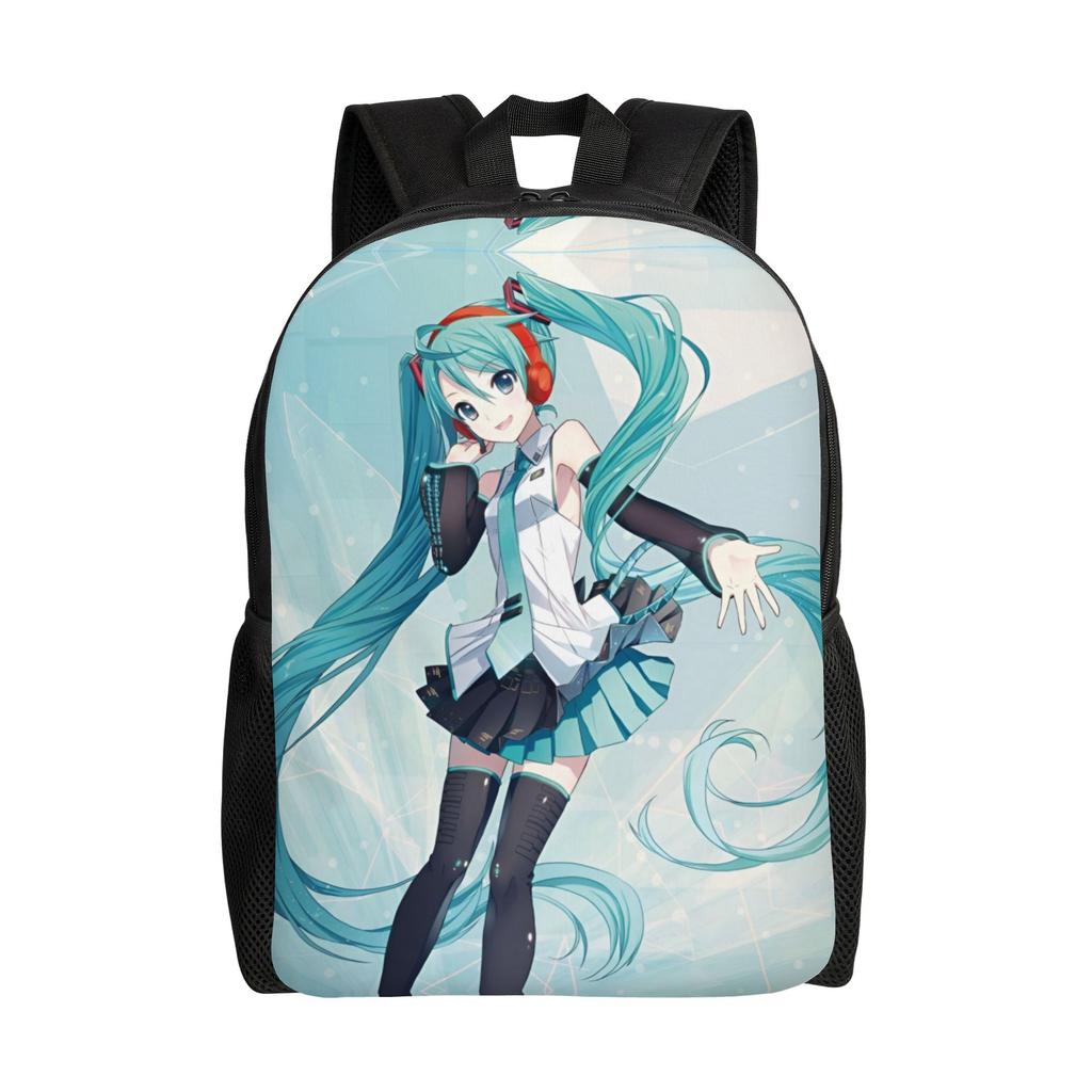 Hatsunes Anime Mikus Travel Backpack Men Women School Computer Bookbag Virtual Singer College Student Daypack Bags