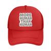 More HuUnisex Than HuUnisex Typography Mesh Baseball Cap For Womens Unisex FeUnisex Beach Dad Hat Hip Hop