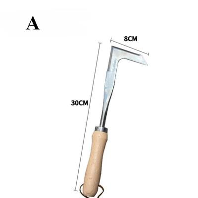 Stainless Steel Garden Cleaning Supplies Manual Weed Puller Garden Hand Weeder Rake Sharp Tines Grass Rooting Weeding Toos