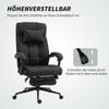 Office Chair with Footrest, Desk Chair, Swivel Chair with Headrest, Black