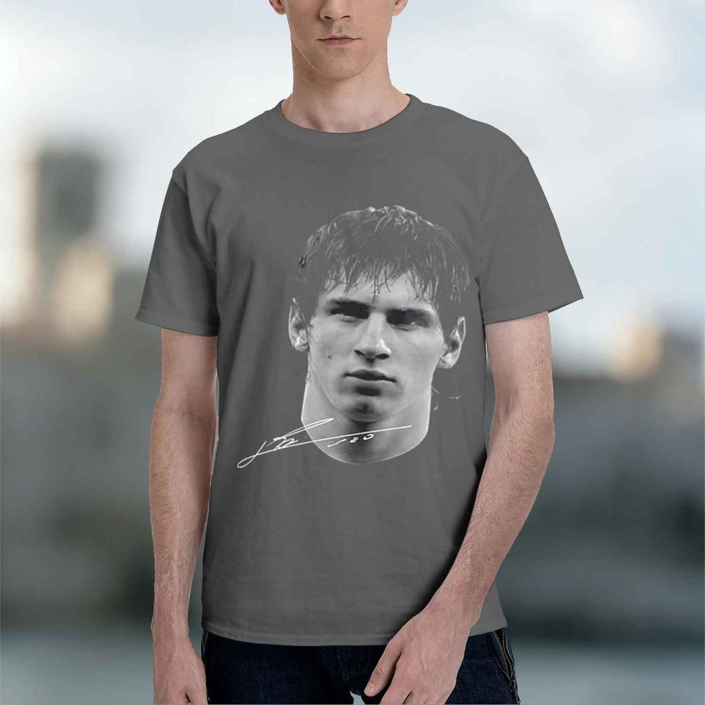 2026 New Model Lionel Football Super Portrait Printed Tee Unisex Unisex Cotton Loose Casual Short Sleeve Tshirt