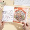 Yuxianpet Miniature Landscape Sticker Book: 3D Stereo House & Journal Toy