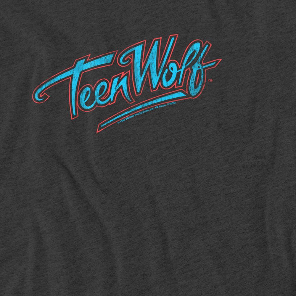 Teen Wolf Unisex Adult Neon Heather Logo T-Shirt