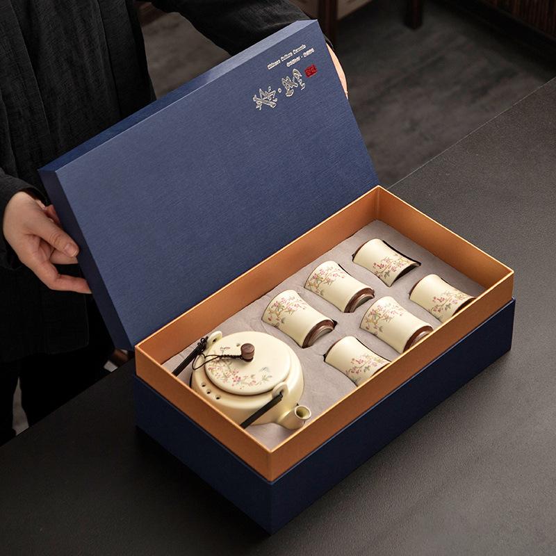 Beam pot ceramic large capacity with filter teapot household cool kettle tea making kung fu set tea art tea separation